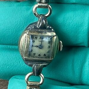Vtg Gruen‎ Guildite Base Metal Women's Mechanical Watch Adjustable PART/REPAIR